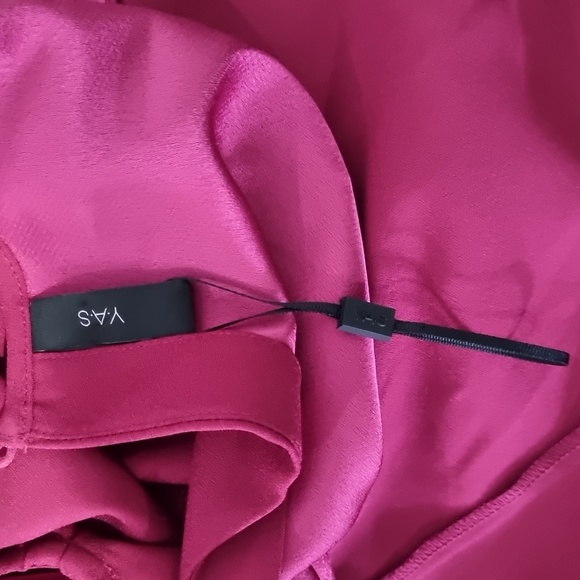 Y-A-S, yasvinchy dress, deep pink, has pockets, capped sleeve BNWOT, size 8 - Picture 11 of 11